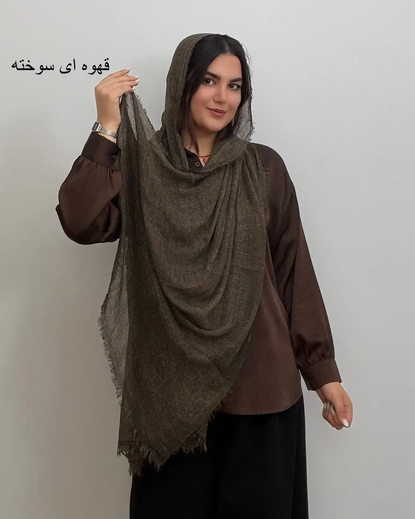شال تمام نخ وارداتی مدل مهوش